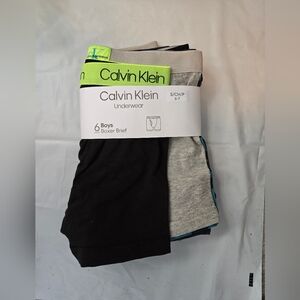 Calvin Klein 6pk Boys Boxer Briefs - Multicolor Size Small 6/7